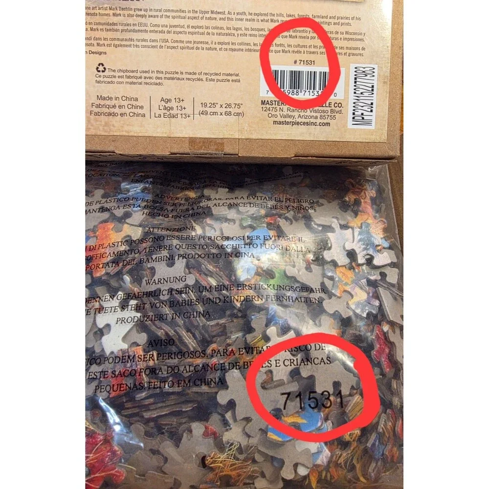 Time Away: Johnson's Mill 1000 Piece Puzzle - Mark Daehlin #71531